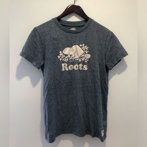 Roots Heather Gray Beaver T-Shirt
